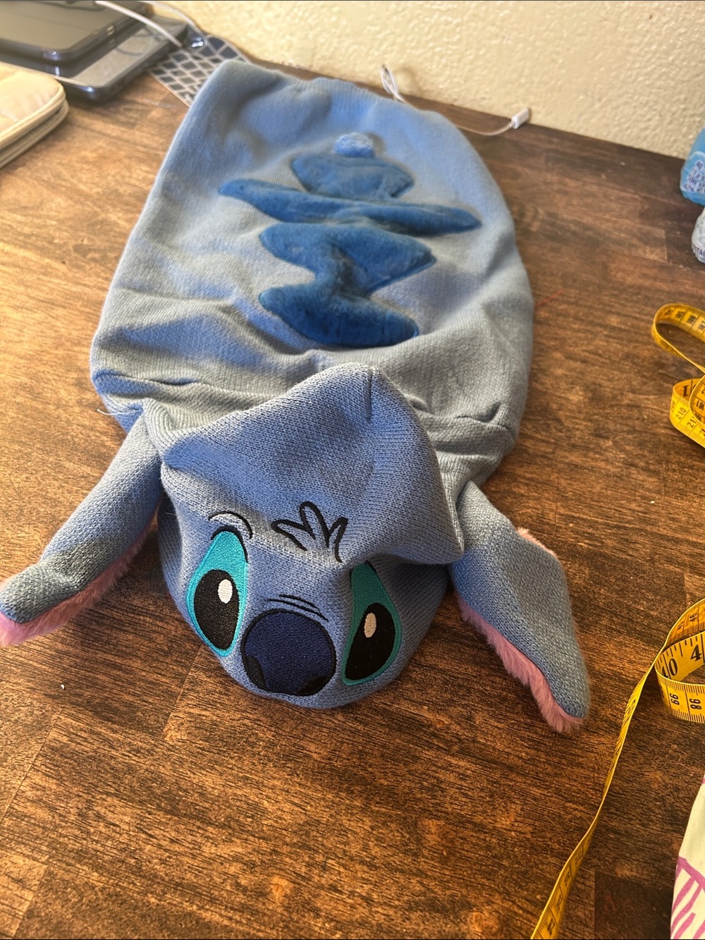 Disney Stitch Blue Plush Pet Hoodie